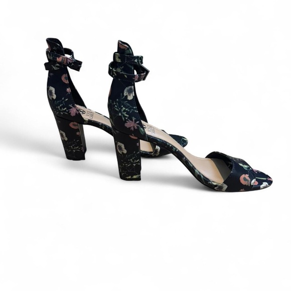 Vince Camuto Black Floral Heels - Picture 2 of 4